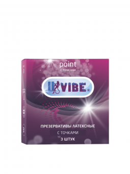 Презервативы в точку UVIBE 3 шт Презервативы в точку UVIBE 3 шт