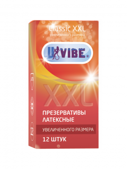 Презервативы Классик XXL UVIBE 12шт Презервативы Классик XXL UVIBE 12шт